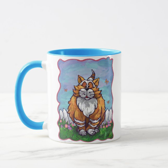 Ginger Cat-presenter och tillbehör Mugg (Vänster)