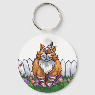 Ginger Cat-presenter och tillbehör Nyckelring