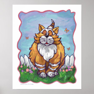 Ginger Cat-presenter och tillbehör Poster