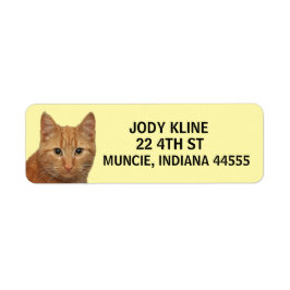 GINGER CAT Return-adressetikett Returadress Etikett