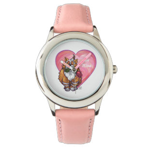 Ginger Cat Valentine Day Armbandsur