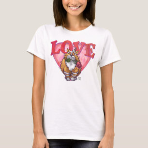 Ginger Cat Valentine Day T-shirt