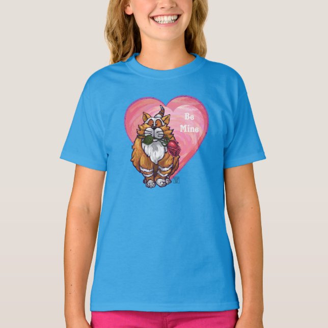 Ginger Cat Valentine Day Tee (Framsida)