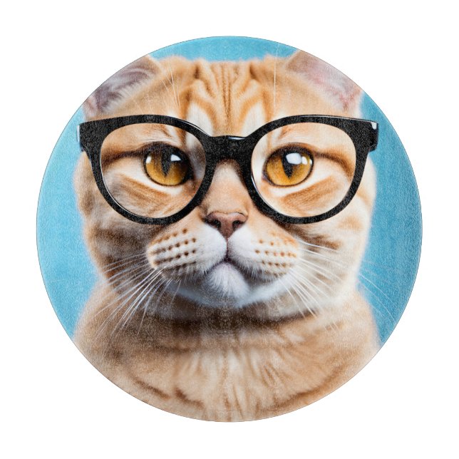 Ginger Cat Wearing Glasses (Framsidan)