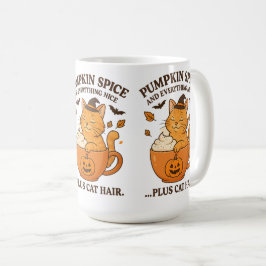Ginger Cat Witch - Cute Halloween-design med Pump Kaffemugg