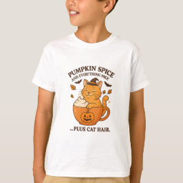 Ginger Cat Witch - Cute Halloween-design med Pump T Shirt