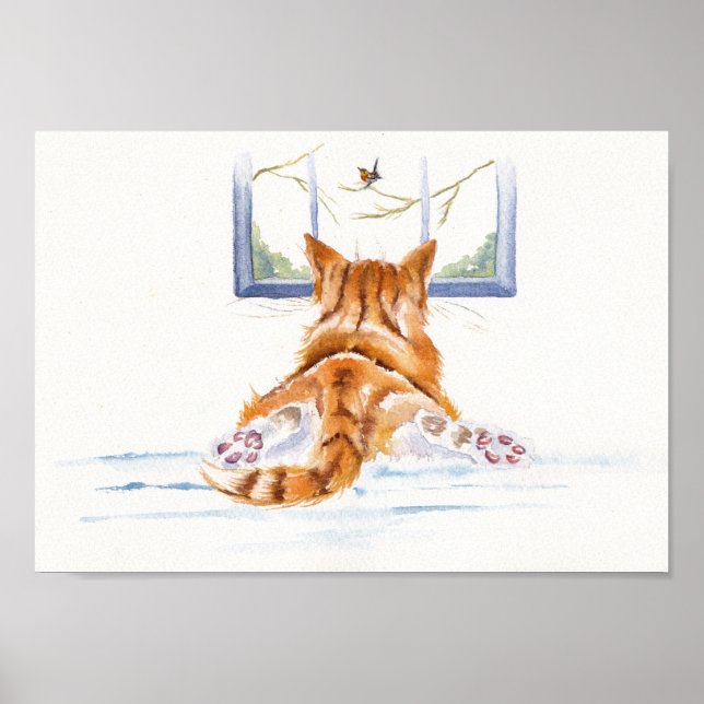 Ginger Cats/kittens: "Window Shopping" Poster (Framsidan)