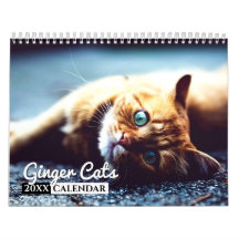 Ginger Cats Photo Wall Calendar