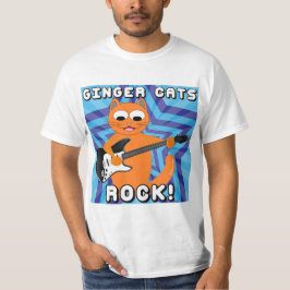 Ginger Cats Sten! Guitar Cat T Shirt