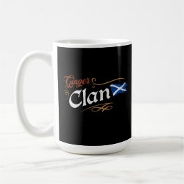 Ginger Clan Scottish Flag Funny Redhead Heritage Kaffemugg