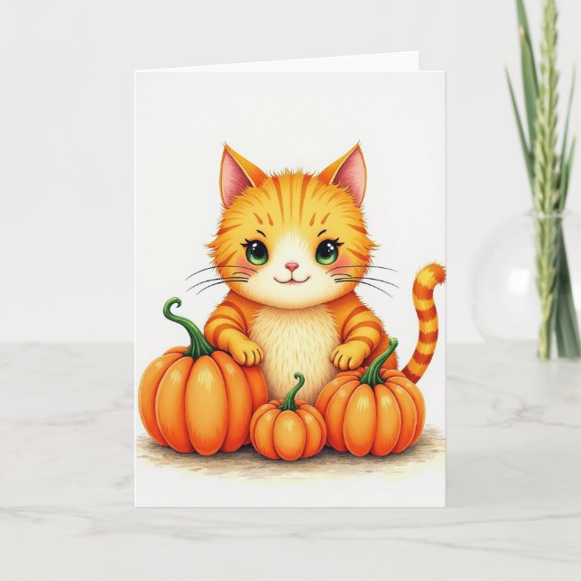 Ginger Creatures Pumpkin Patch-kort Kort (Framsida)