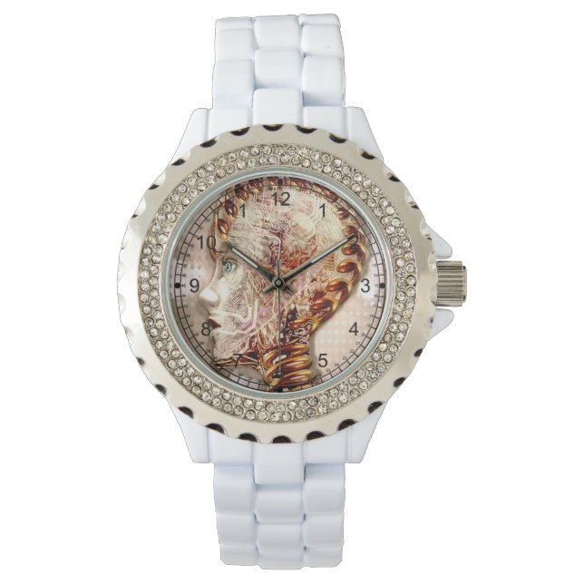 Ginger Cyborg Babe Armbandsur (Framsida)