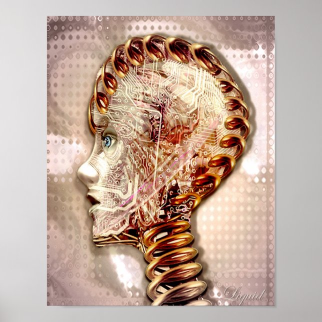 Ginger Cyborg Skriv ut Poster (Framsidan)