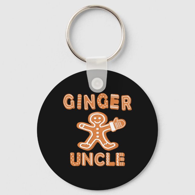 Ginger Farbror Gingerbread Familjematchande grupp Nyckelring (Framsida)