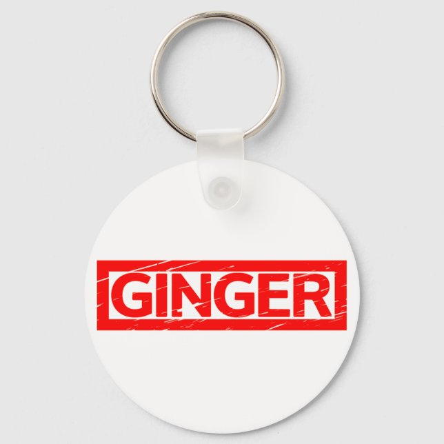 Ginger Frimärke Nyckelring (Framsida)
