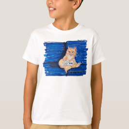 Ginger Gamer Cat T Shirt