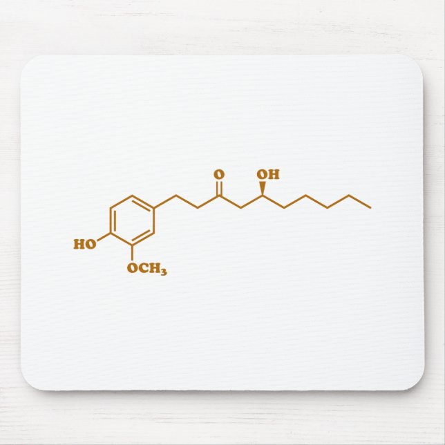 Ginger Gingerol Molecule Chemical Formula Musmatta (Framsidan)