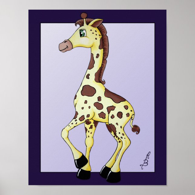 Ginger Giraffen Poster (Framsidan)