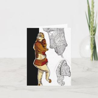 Ginger Girl Notecard Kort