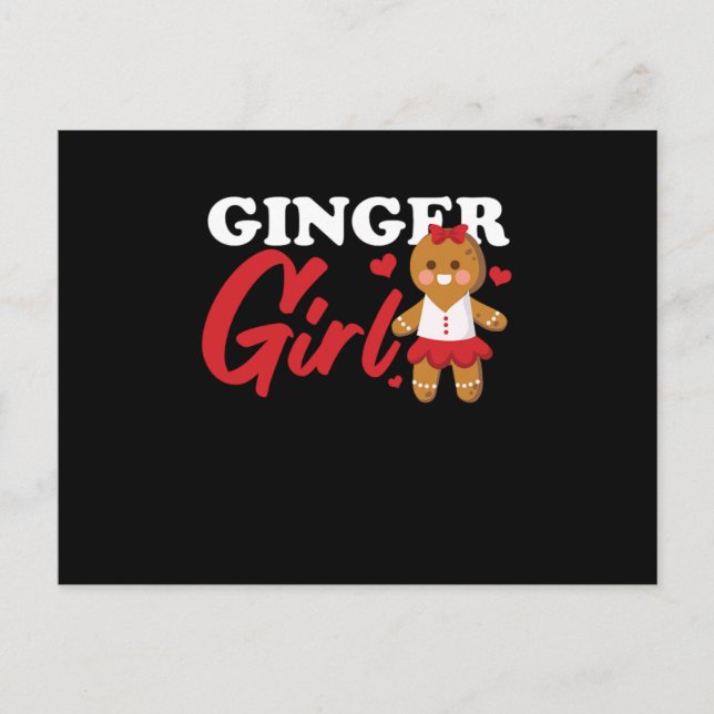 Ginger Girl Redhead Red Hair Redheads Freckles Gif Vykort (Framsida)