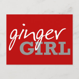 Ginger Girl Rödhårig Freckles Vykort