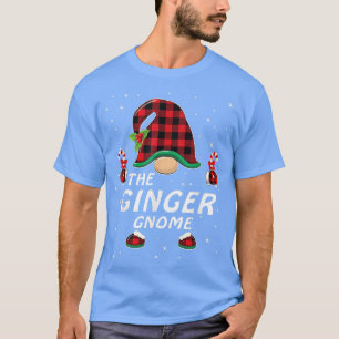 Ginger Gnome Buffalo Play Matching Family Christm T Shirt