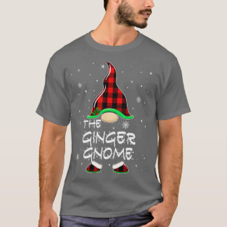 Ginger Gnome Buffalo Play Matching Family Christm T Shirt
