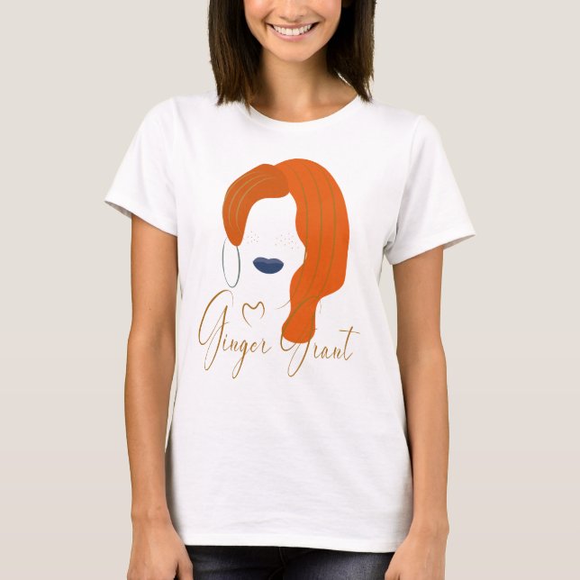 Ginger Grant Red hair T Shirt (Framsida)