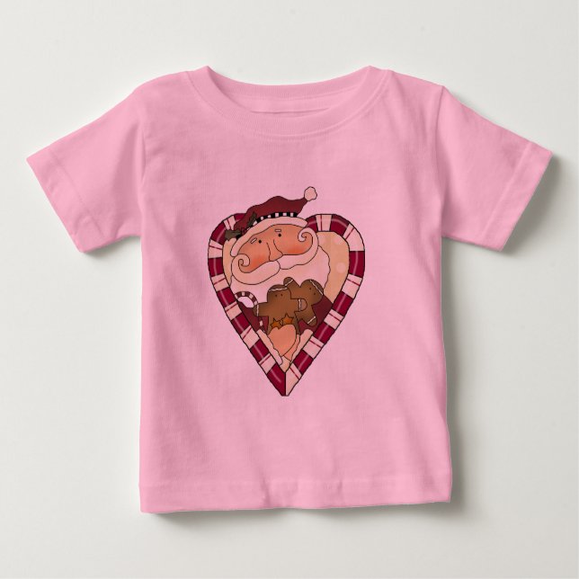Ginger Heart Santa T-shirts och Gifts (Framsida)