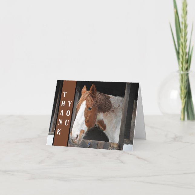 Ginger Horse on Farm Animal Lover Tack Kort (Framsida)