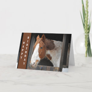 Ginger Horse på Farm Just a Girl som Kärlek Horses Kort