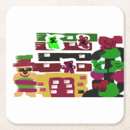 Ginger-hotell Underlägg Papper Kvadrat