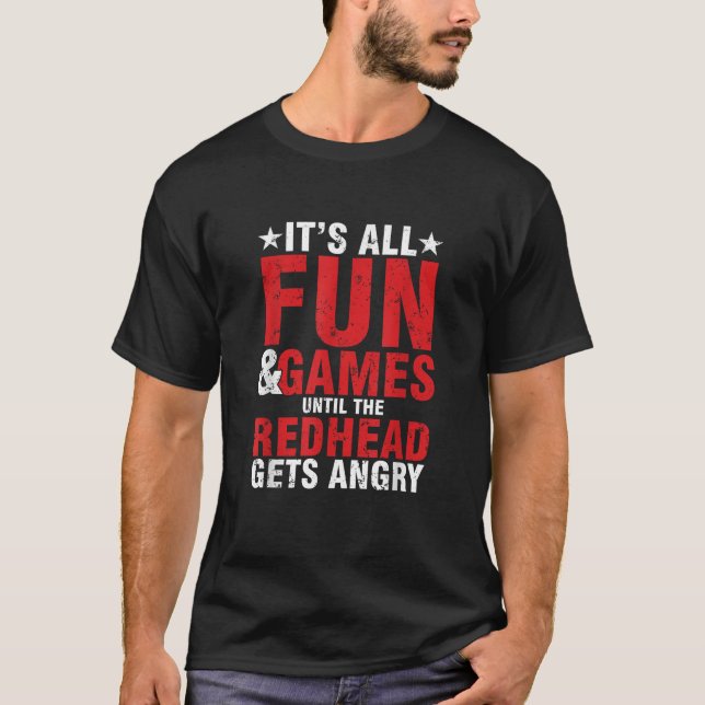 Ginger Irish All Roligt Games tills Rödhåriget bli T Shirt (Framsida)