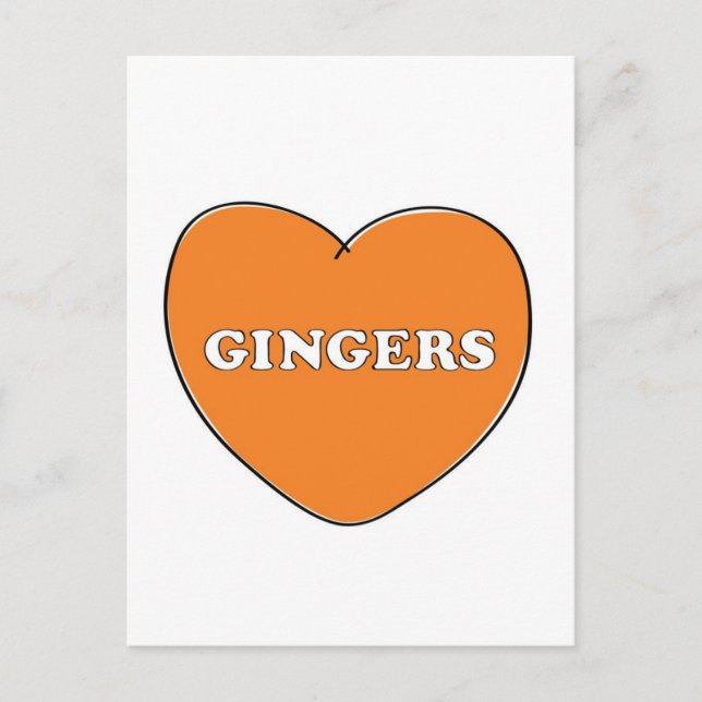 Ginger Kärlek Vykort (Framsida)