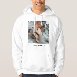 Ginger Katt foto, Rolig text fram och bak , Hoodie