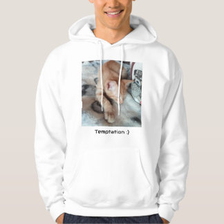 Ginger Katt foto, Rolig text fram och bak , Hoodie