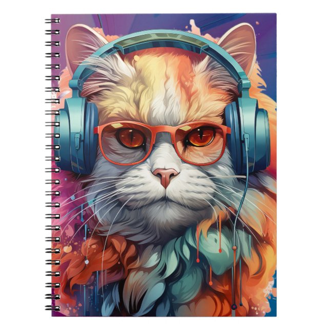 Ginger-katthörlurar Anteckningsbok (Framsidan)