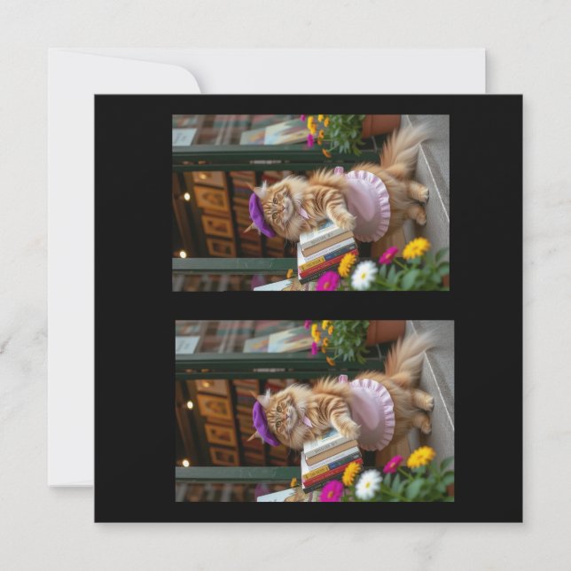 Ginger Kattunge Selling Art Bokar Tack Kort (Framsida)