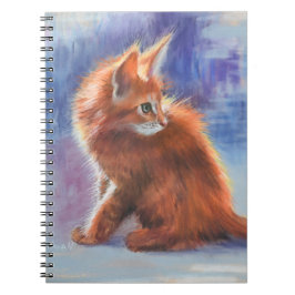 Ginger Kitten i Pastel Light Anteckningsbok