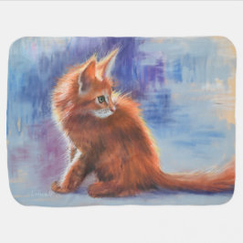 Ginger Kitten i Pastel Light Bebisfilt