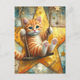 Ginger Kitten på en sväng Vykort