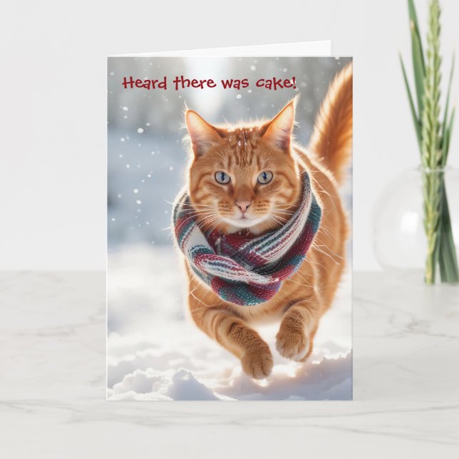 Ginger-klon på Snö Helgkort (Framsida)