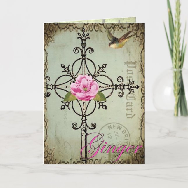 ginger kor anteckningskort (Framsida)