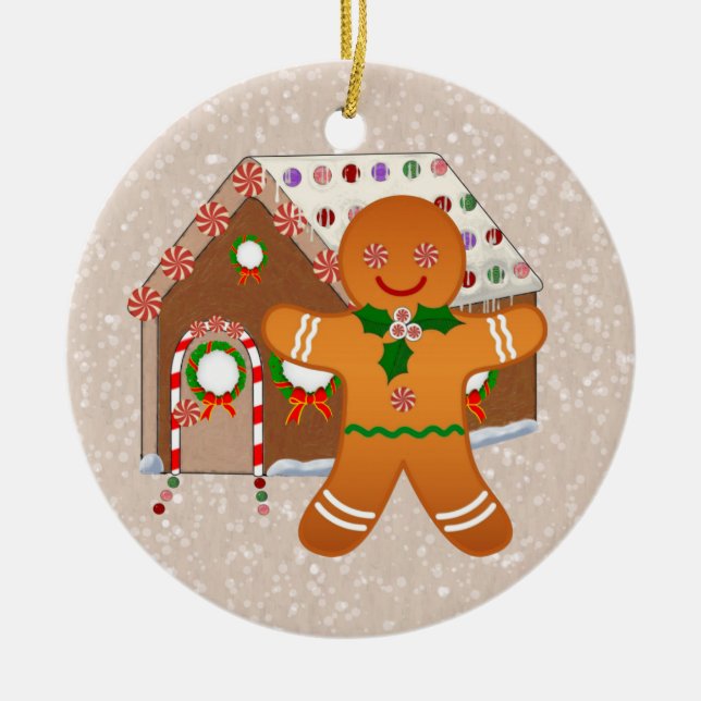 Ginger Krig Julgransprydnad Keramik (Framsidan)