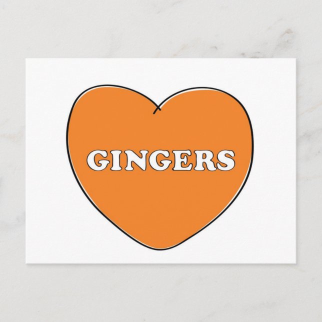Ginger Love Vykort (Framsida)