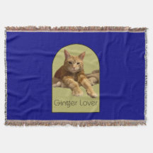 Ginger Lover Navyblå Kastfilt