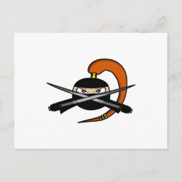 Ginger Ninja Figur 2 Vykort