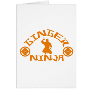 Ginger Ninja Hälsningskort
