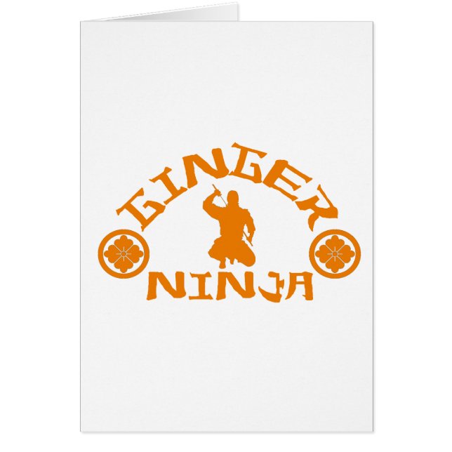 Ginger Ninja Hälsningskort (Framsidan)