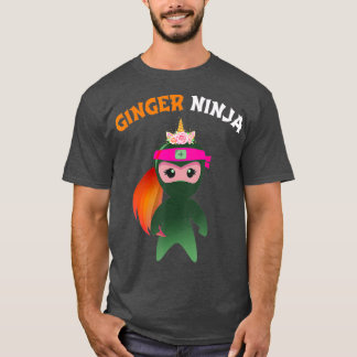 Ginger Ninja Multitasking Girls Rödhårig Ginga T Shirt